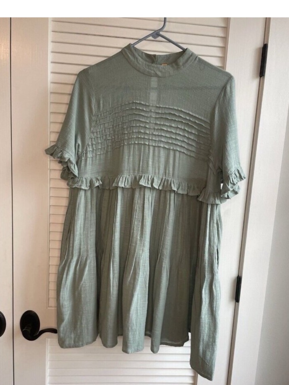 Free People Green Babydoll Dress